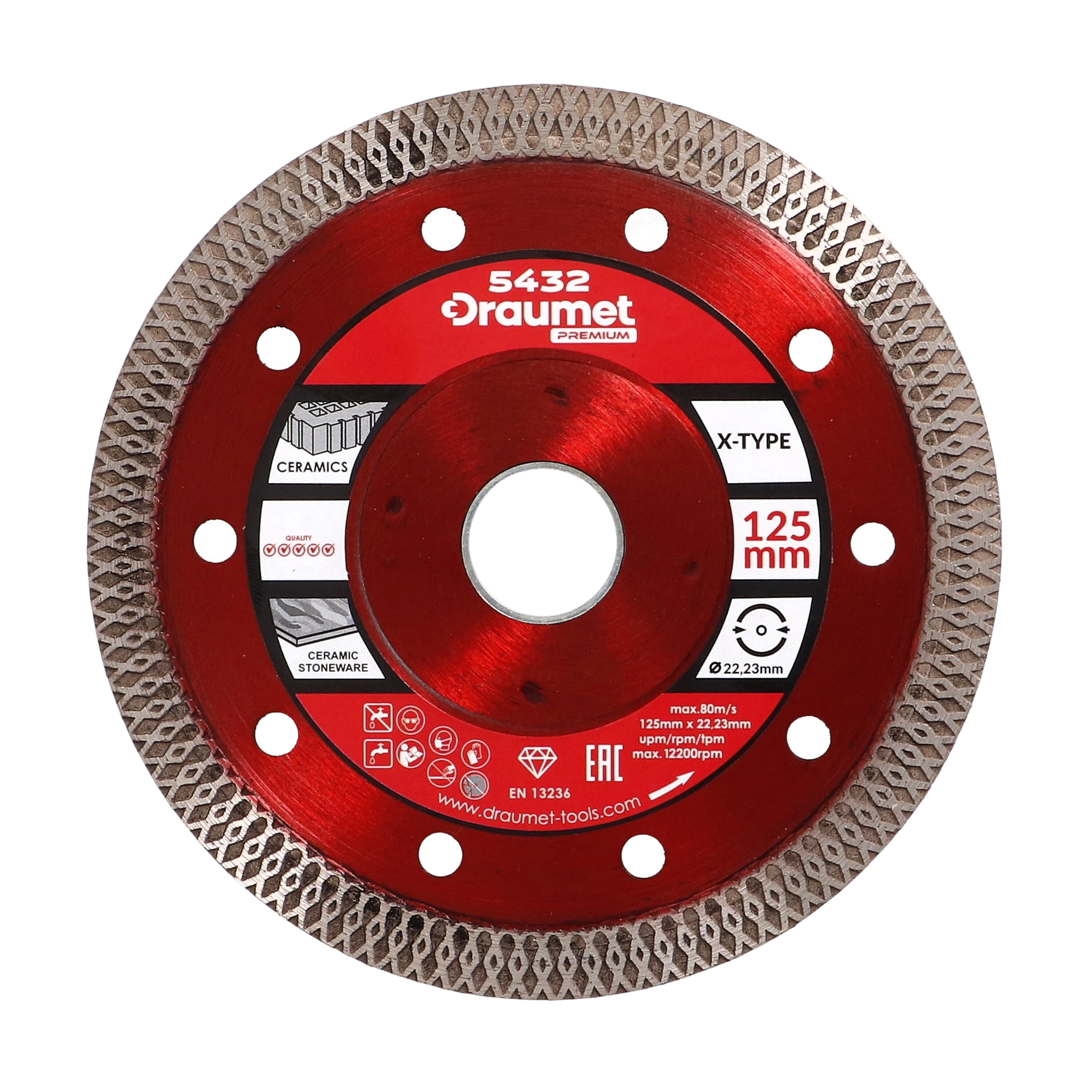 Dimanta disks PCN 125x1.2x22mm flīzēm