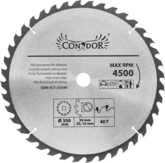 Condor Wood Shield 125x22x40 teeth (CON-TCT-1204)
