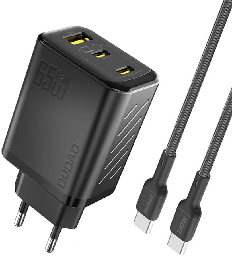 Dudao A29CEU Adapter 65Watt 2xUSB-C 1xUSB-A