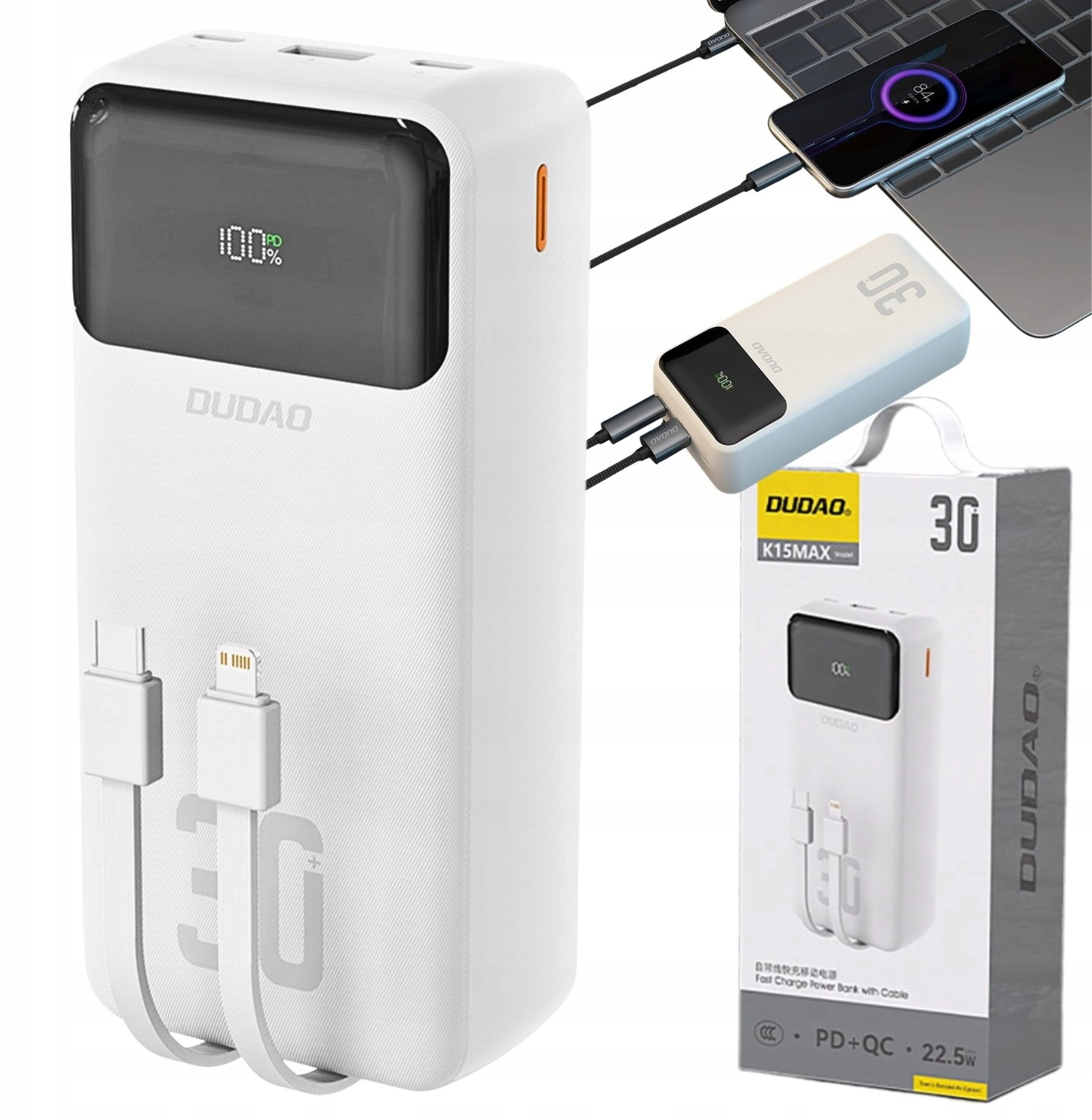Dudao K15Max 30000mAh PD 22.5W