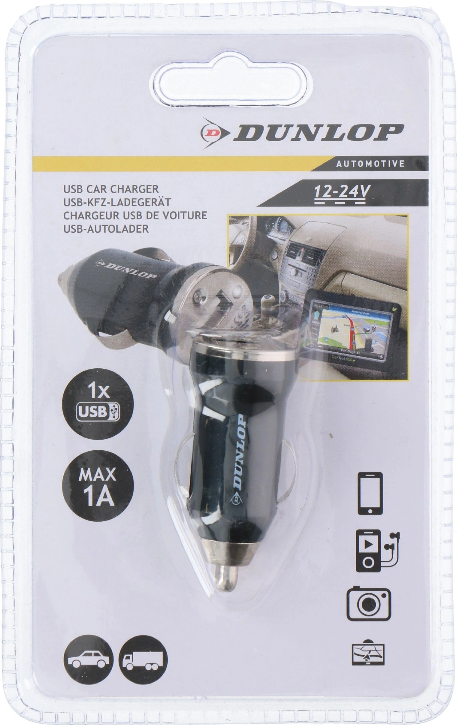 Dunlop charger Mini USB car charger