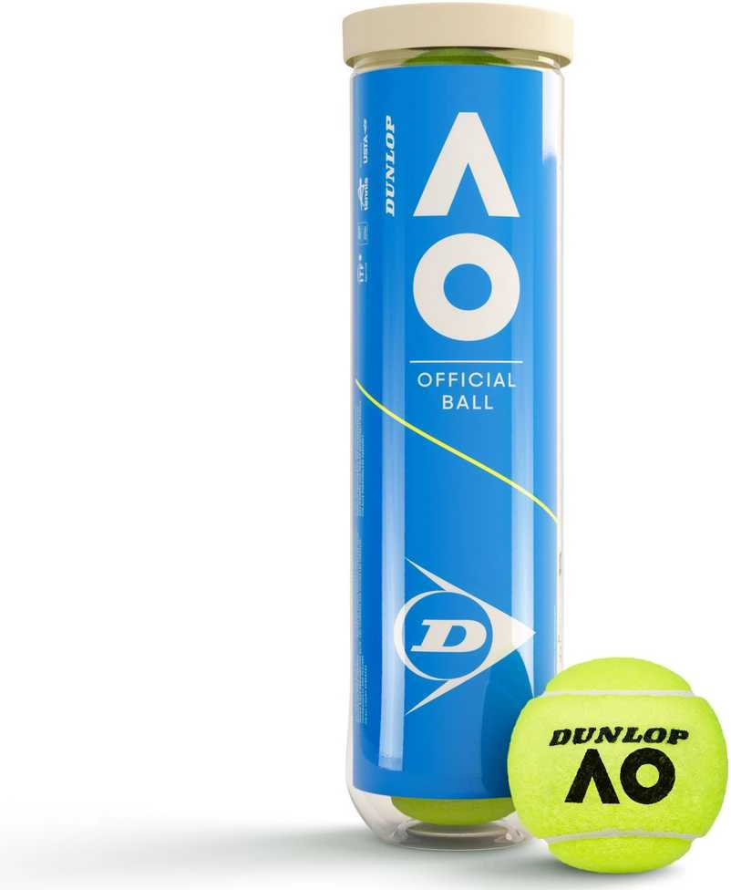Tennis ball. DUNLOP AUSTRALIAN OPEN 4-tube