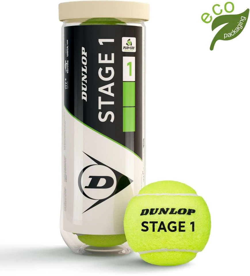 Teniso kamuol. DUNLOP STAGE 1 Žalias