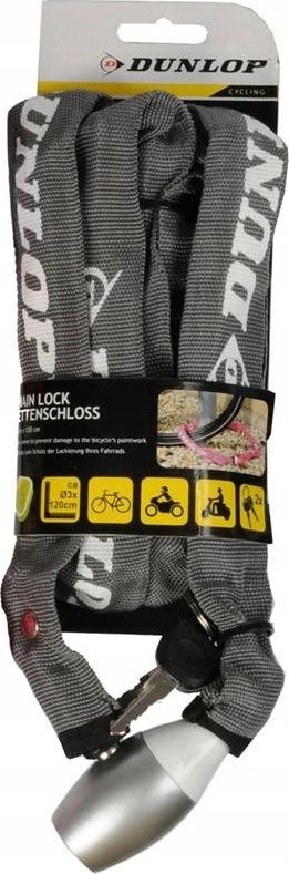 Dunlop Bicycle lock with chain lock