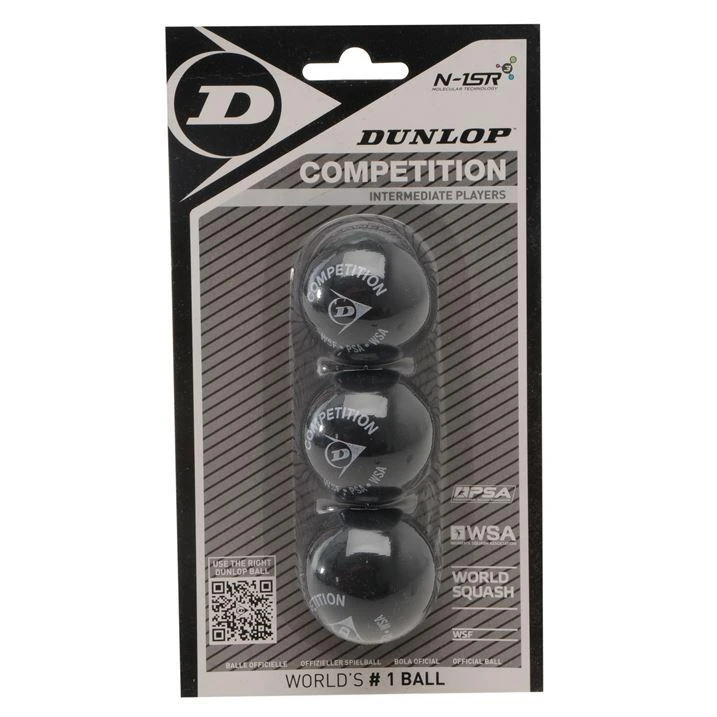 Dunlop Squash Ball Competition 3-blister 1gelt