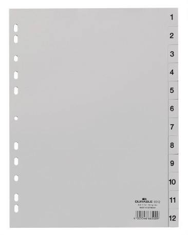 Durable 651210 tab index Numeric tab