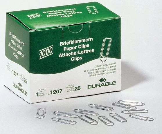 DURABLE letter clips 26 mm 1000