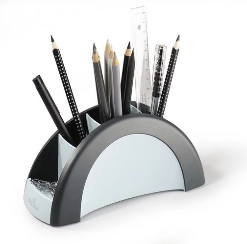 Durable Desk Stationery Stand / Black