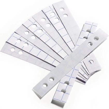 DURABLE hole amplifier strips transparent  bag