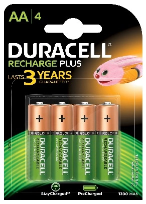 Duracell 4 LR06 1300mAh Rechargeable battery