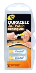 Duracell Battery Hearing Aid 10 (A10)