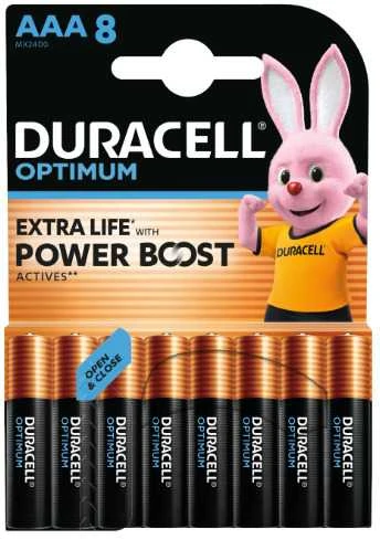 Batteries DURACELL OPTIMUM EXTRA LIFE AAA