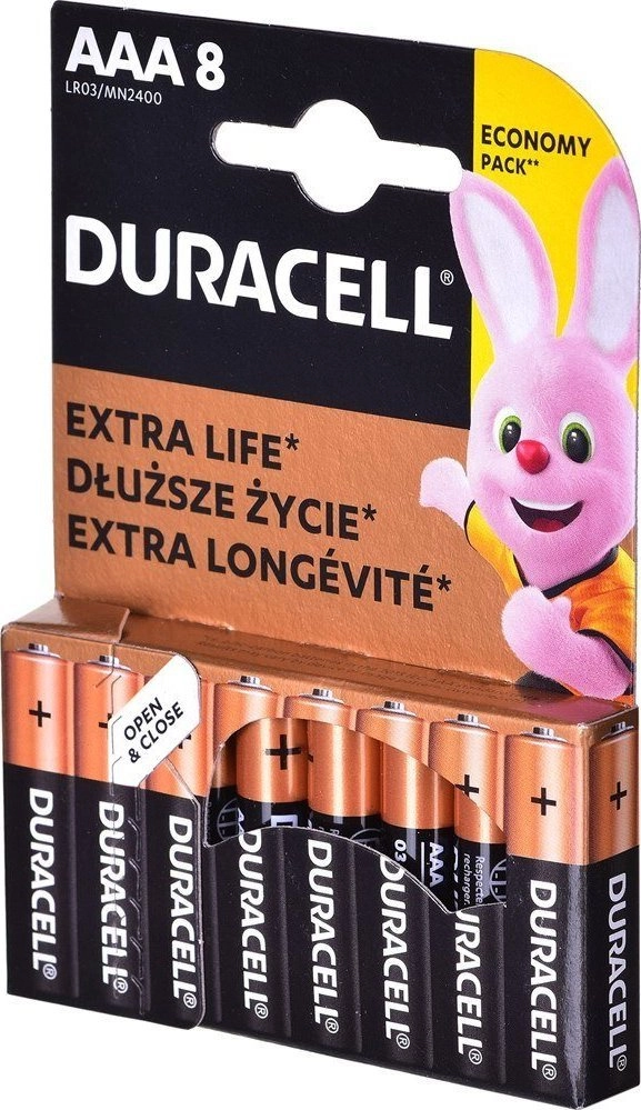 Duracell  Main MN2400 BL8  AAA  Alkaline