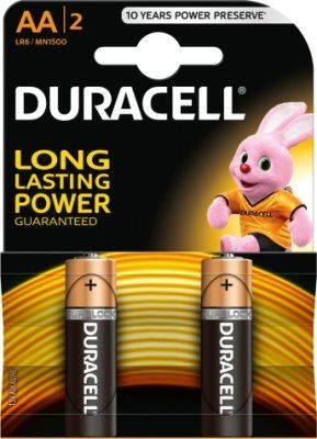Baterijas Duracell AA Alkaline 2pack 5000394076921