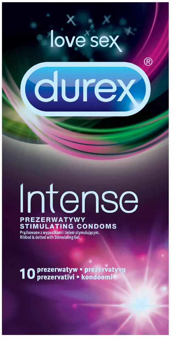 Durex Intense 10 pc(s) Ribbed  dotted