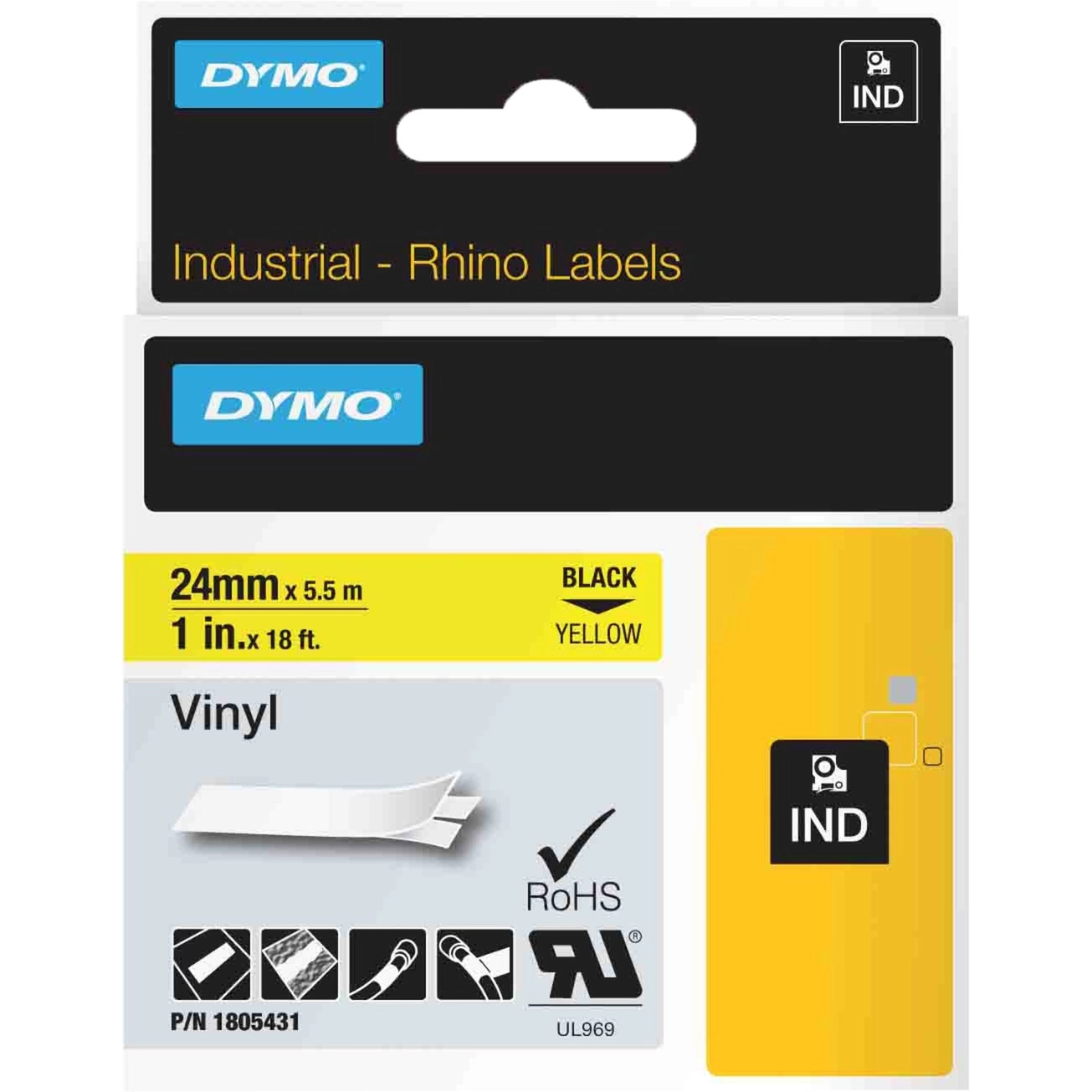DYMO Rhino Industrial Vinyl Labels 24