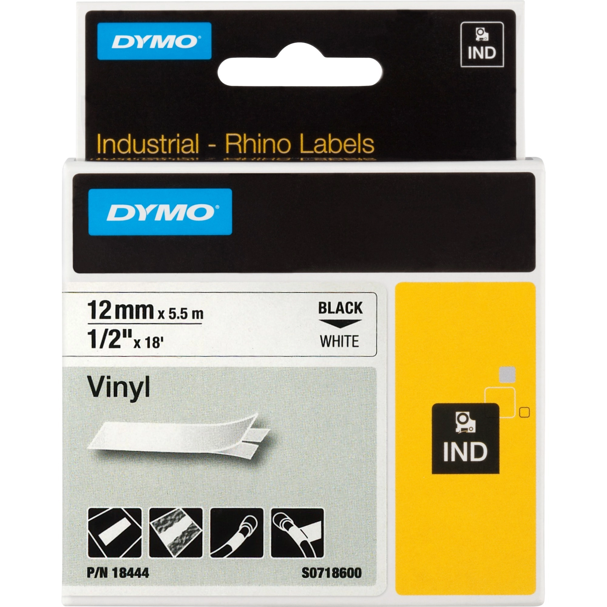 DYMO Rhino Industrial Vinyl Labels 12