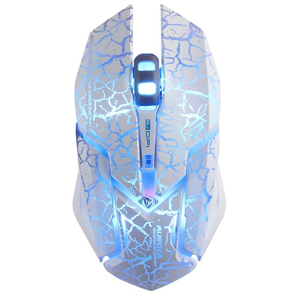 E-blue Auroza pele Speļu USB Type-A Optisks 4000 DPI