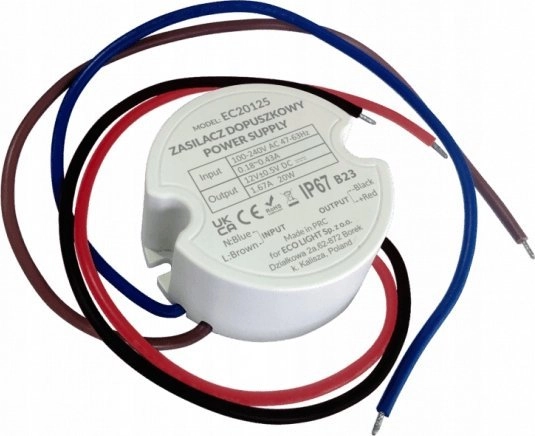 ECOLIGHT2 Zasilacz led do puszki Eco