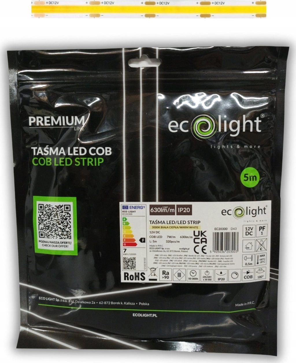 Taśma LED ECOLIGHT2 Eco Light EC20300