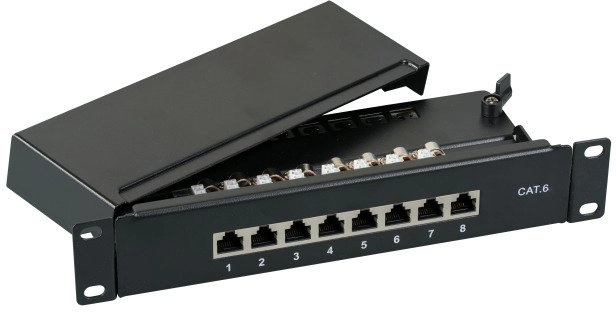 EFB EFB Mini-Patchpanel STP 8xRJ45 Cat