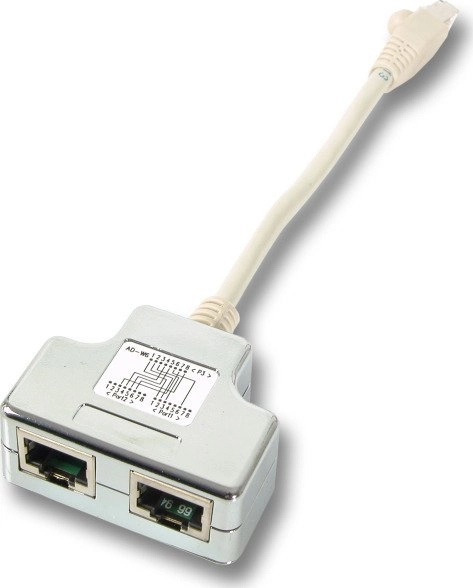 EFB T adapter Cat.5e 2x10/100BaseT