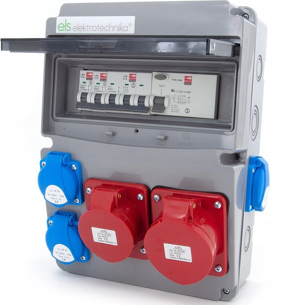 ELS Elektrotechnika Construction switchgear 32A/5P +
