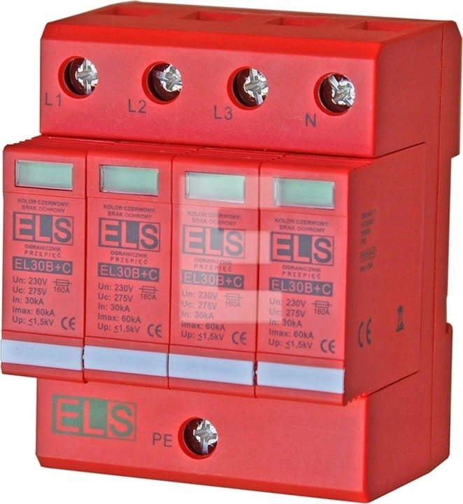 ELS Elektrotechnika Surge arrester B+C 4P