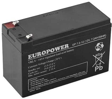 Europower EMU 12V 7.2AH VRLA/EP7