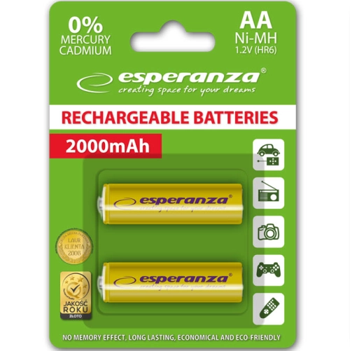 Esperanza Battery yellow AA / R6