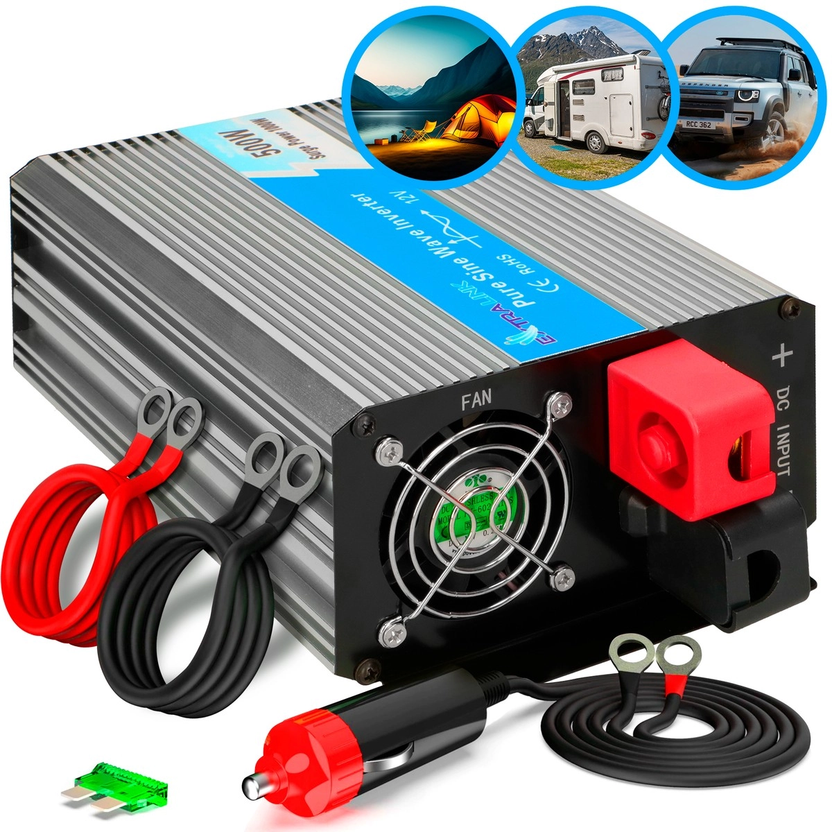 Extralink Voltage converter OPIP-500W 12V  500W