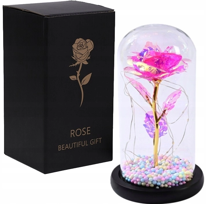 Extralink HOME ETERNAL ROSE IN GLASS