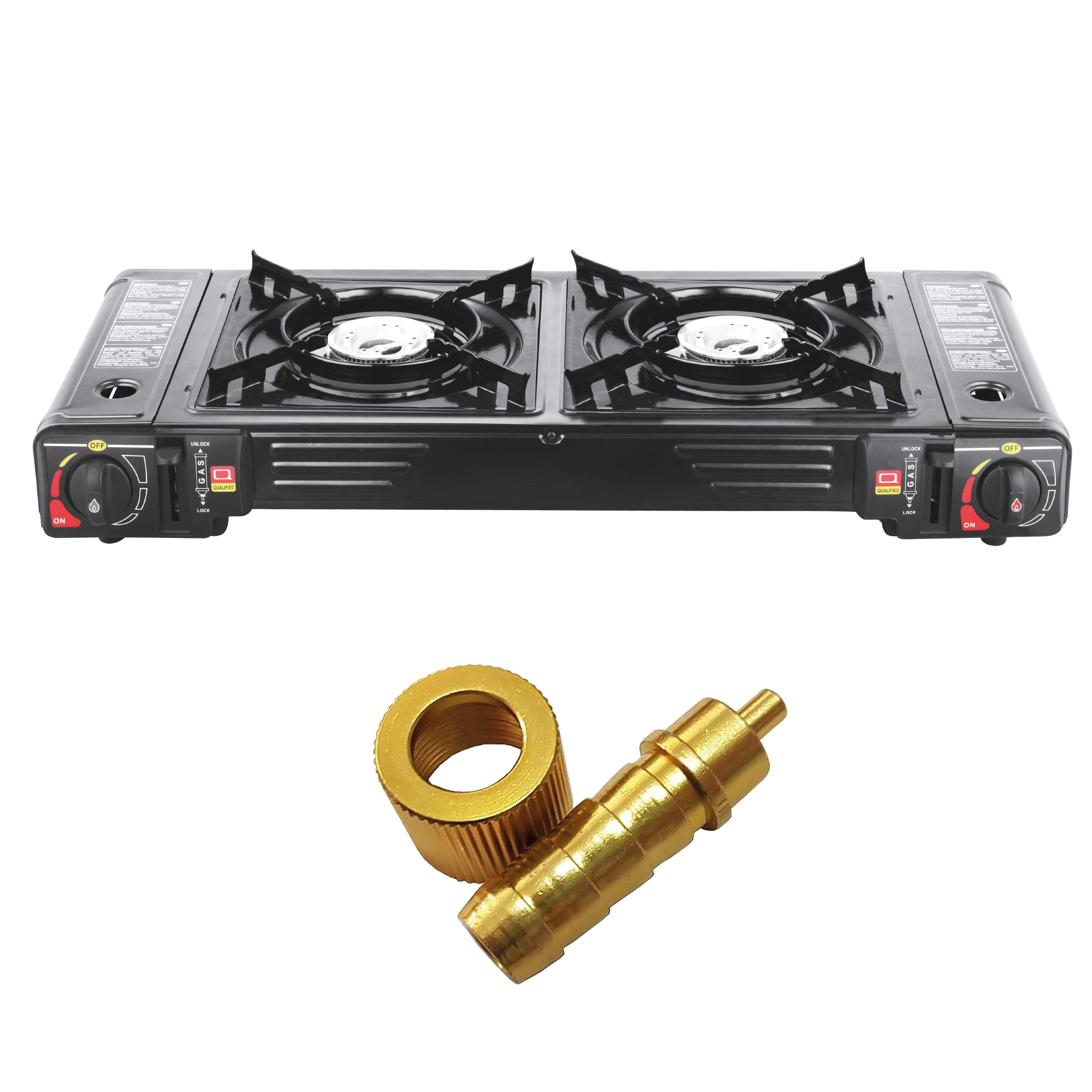 Extralink Camping gas stove 2-burner in