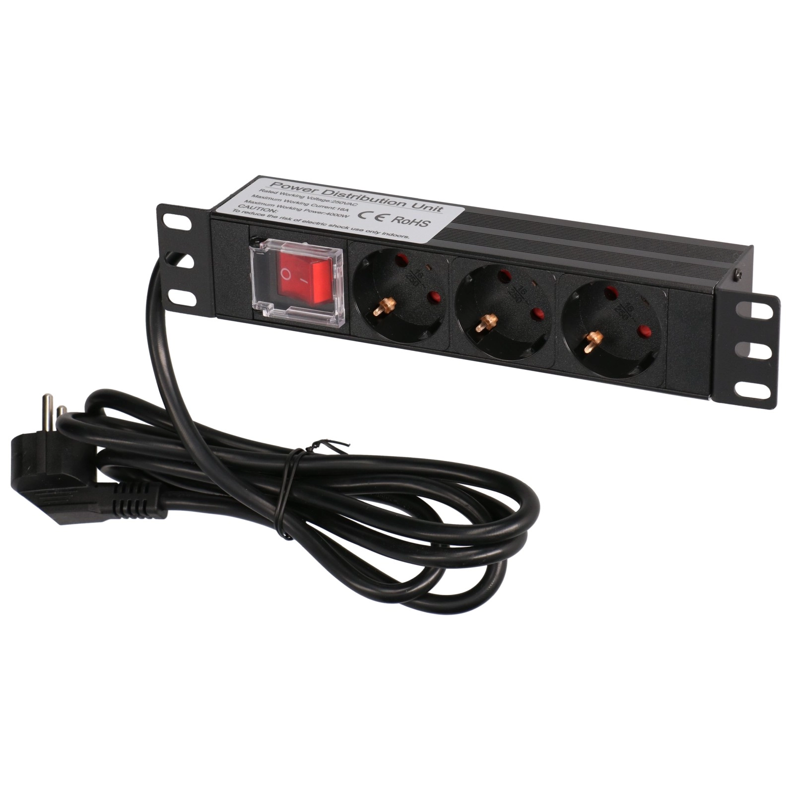 EXTRALINK 10" 1U 3 SOCKET EU