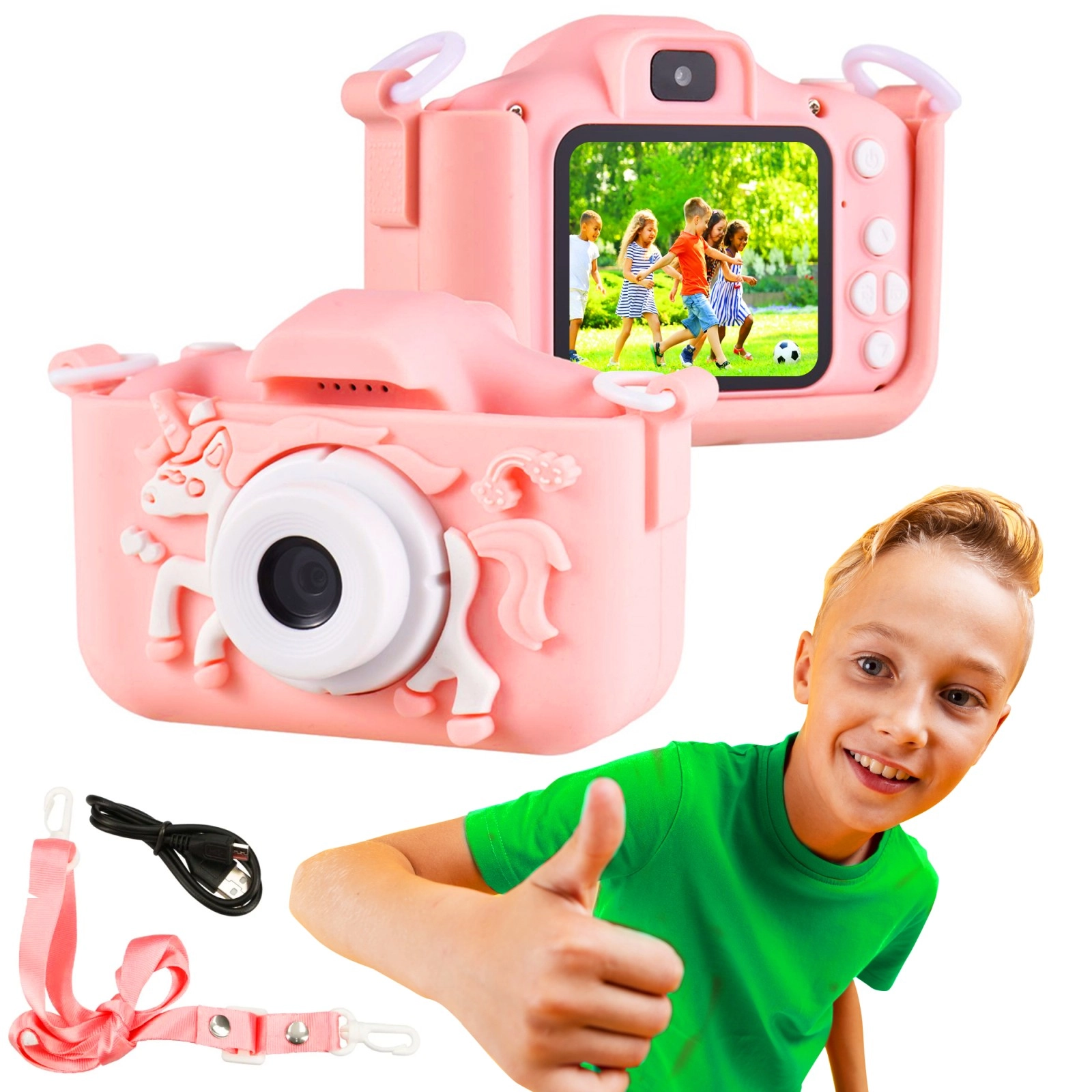 Extralink Kids Camera H29 Single Rožinė