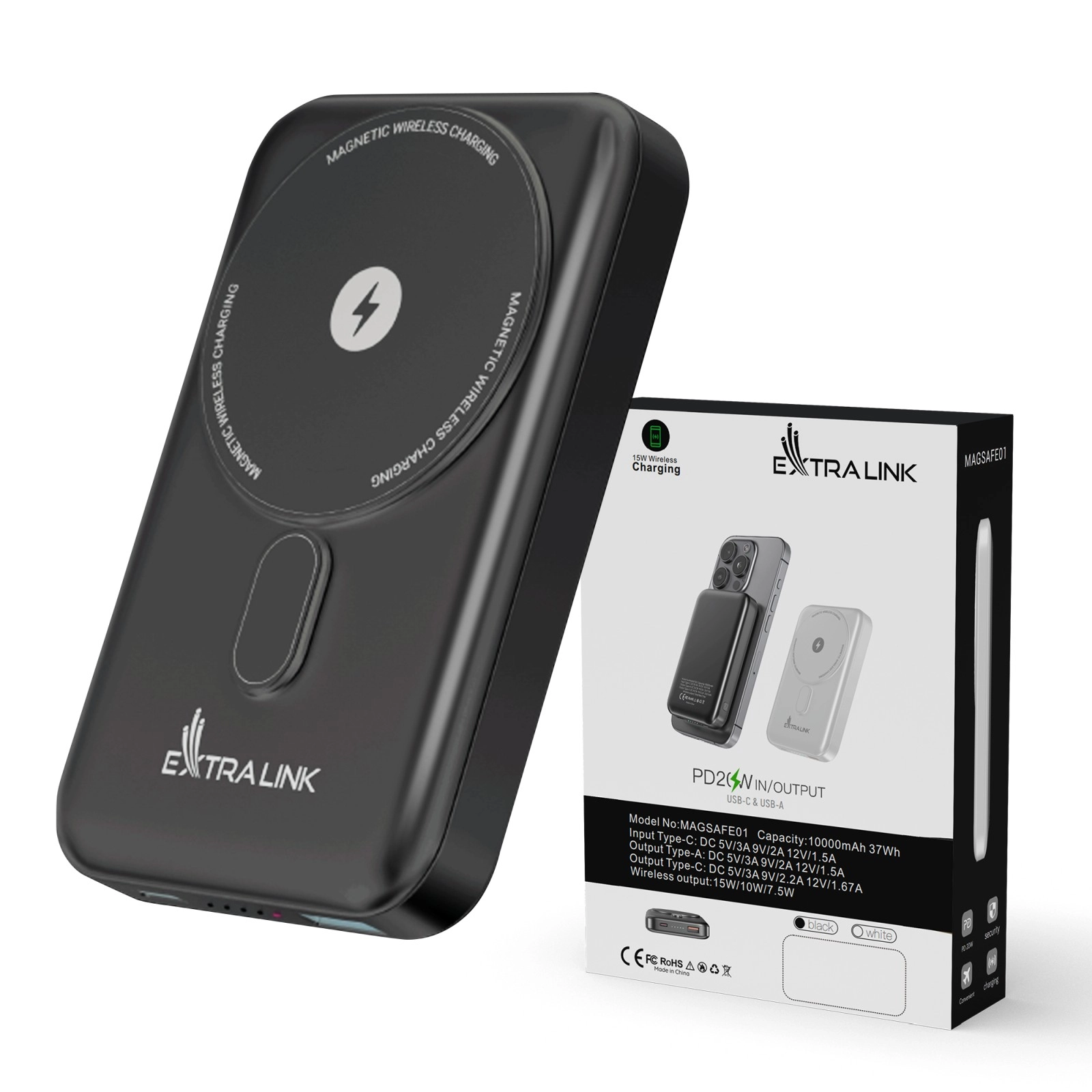 Extralink MagSafe 10000mAh Graphite Powerbank Power