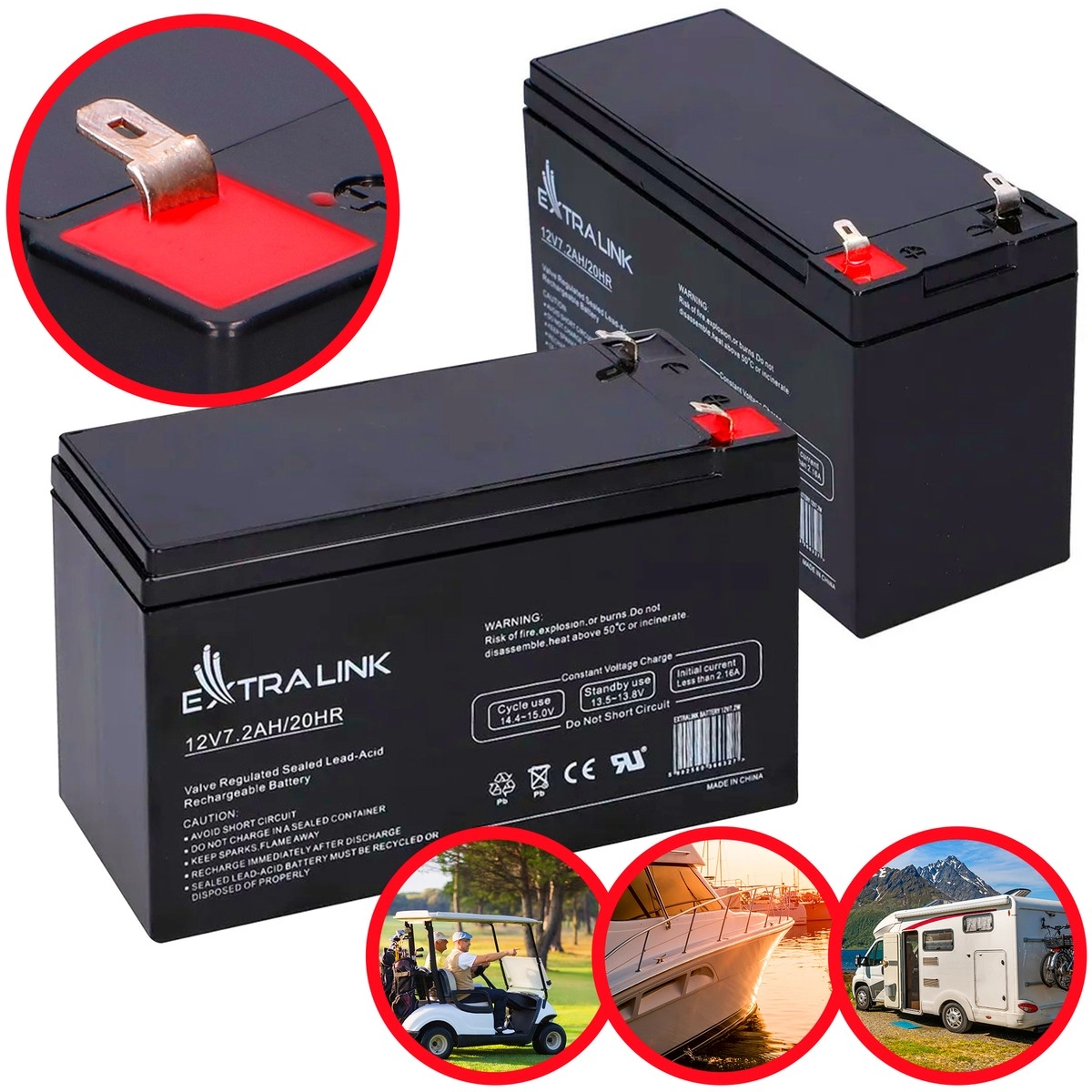 ExtraLink Akumulator 12V 7.2Ah (EX