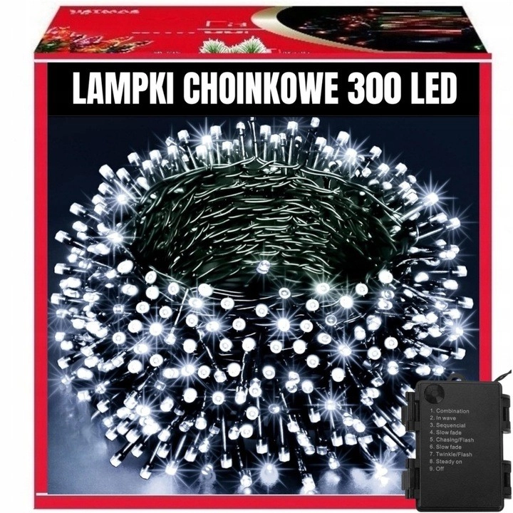 EXTRALINK LAMPKI CHOINKOWE ŚWIATEŁKA 300LED ZEWNĘTRZNE