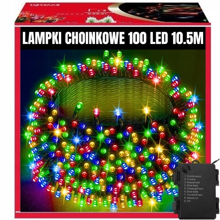 EXTRALINK LAMPKI CHOINKOWE ŚWIĄTECZNE 100LED OZDOBNE