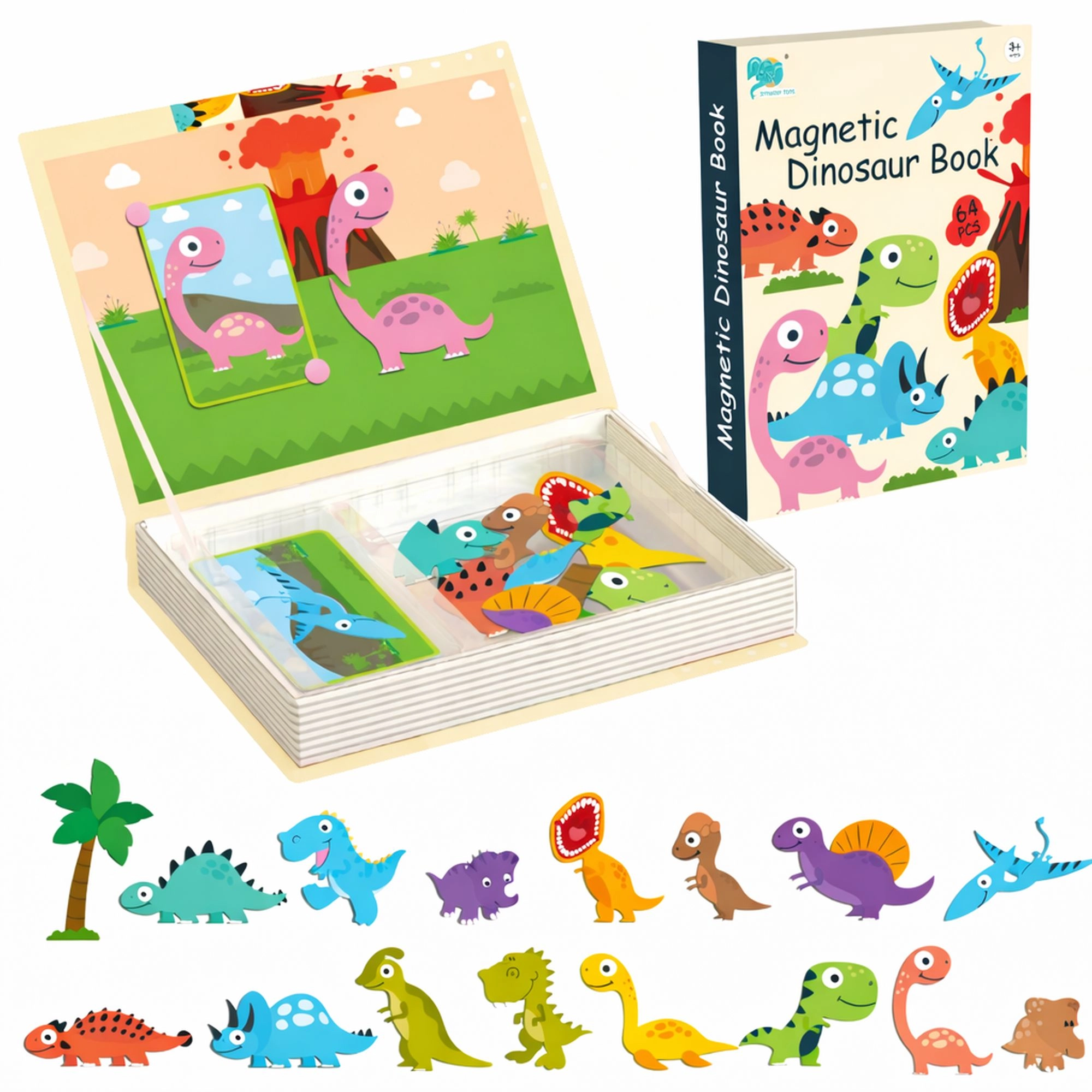 EXTRALINK TOYS BOOK MAGNETIC PUZZLE 64