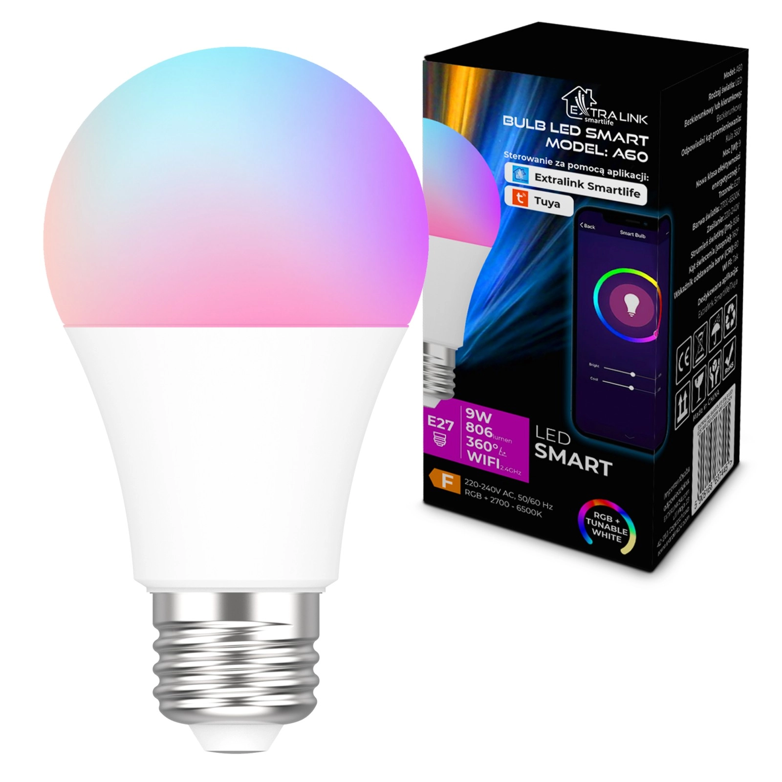 Extralink Smartlife LED Bulb E27 A60