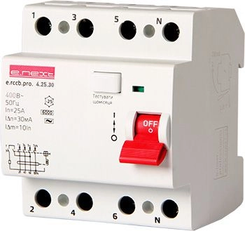 E.NEXT Differential current switch 4P