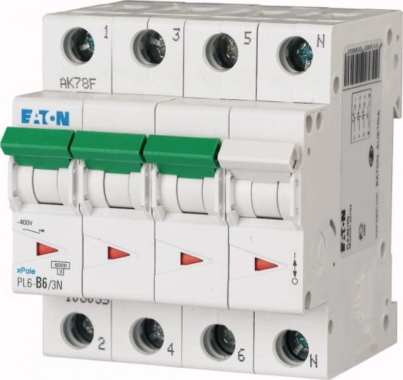 Eaton Circuit breaker 3P+N C 2A