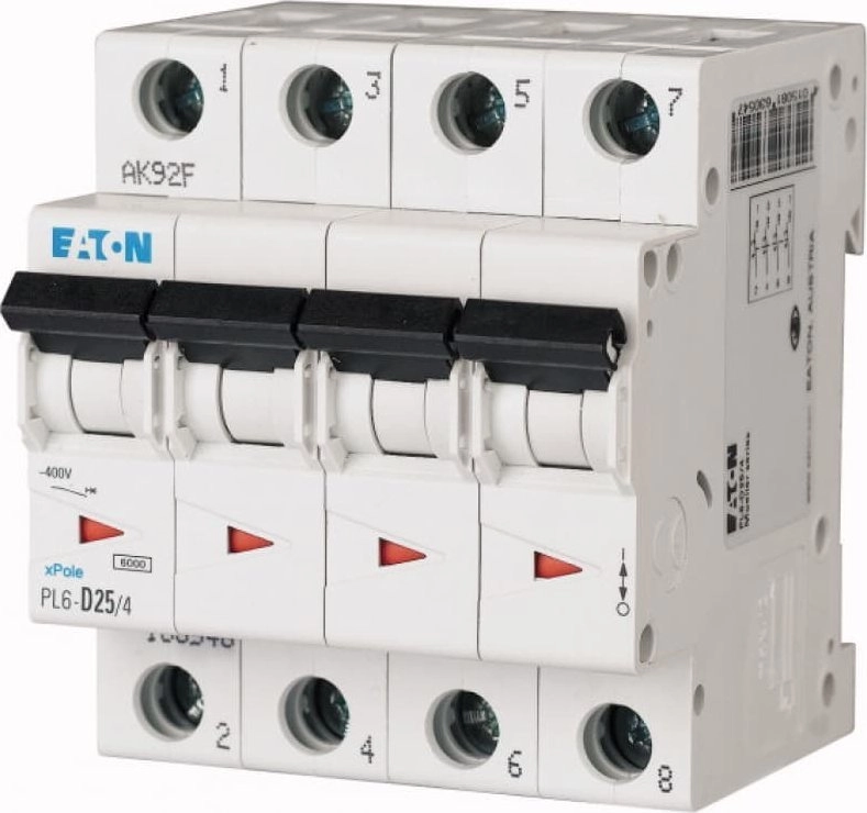 Eaton Circuit breaker 4P B 25A