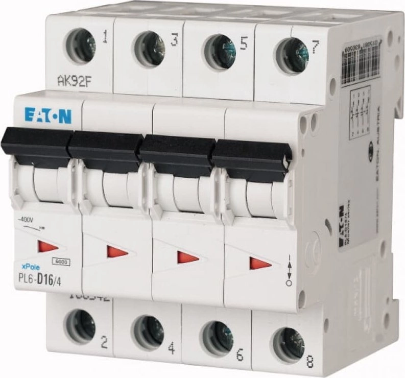 Eaton Circuit breaker 4P C 16A