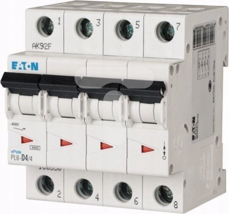 Eaton Circuit breaker 4P C 4A