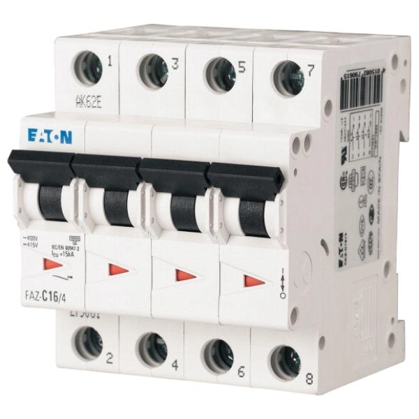 Eaton Circuit breaker 15KA FAZ-C16 4