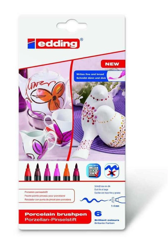 Edding 4200 Anthracite  Bordeaux  Orange  Pink