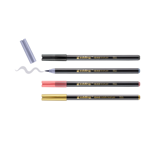 Edding 1340 felt pen Black  Gold