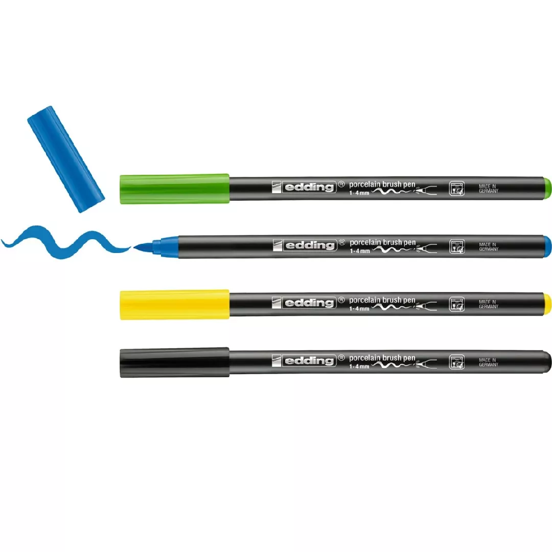 Edding 4200 Black  Blue  Green  Yellow